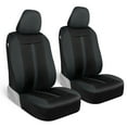 thumbnail image 1 of Motor Trend Straight-Line Performance Seat Covers for Car Truck Van SUV Auto - Polyester Seat Protector, Gray, 1 of 8