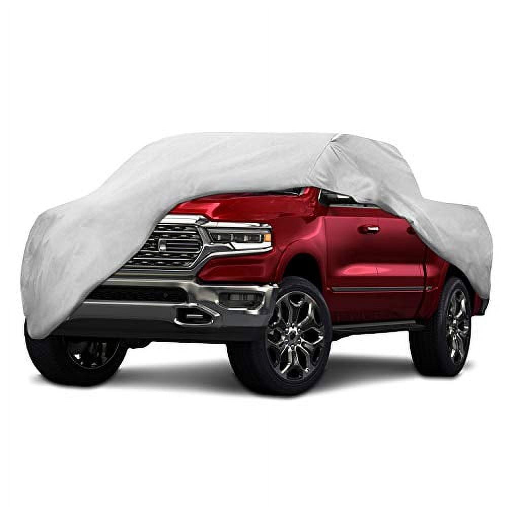 Heavy Duty Waterproof Gray Polyester Truck Cover for Outdoor Use
