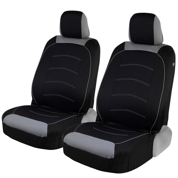 Motor Trend Ultra Sport Car Seat Covers for Front Seats - Polyester Cloth Front Seat Covers for Car Truck Van SUV