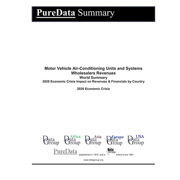 Motor Vehicle Air-Conditioning Units and Systems Wholesalers Revenues World Summary : 2020 Economic Crisis Impact on Revenues & Financials by Country (Paperback)