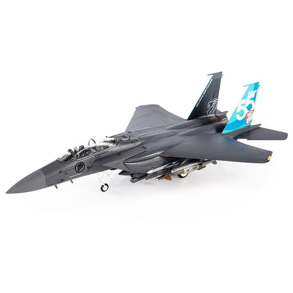 Motor city classics JC Wings | 1:72 Scale Model Military Aircrafts | F-15SG Strike Eagle, Republic of Singapore Air Force, 55th Anniversary Edition, 2023 | Model JCW-72-F15-031