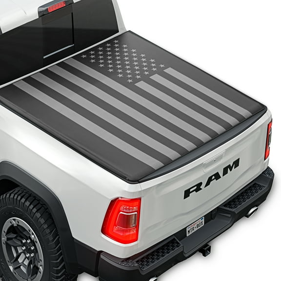 MotorBox Soft Roll-Up Truck Tonneau Cover for Ram 1500 (2002-2025) NEW BODY ONLY / Ram 2500 & 3500 (2003-2024) with 6.4 ft Bed Length