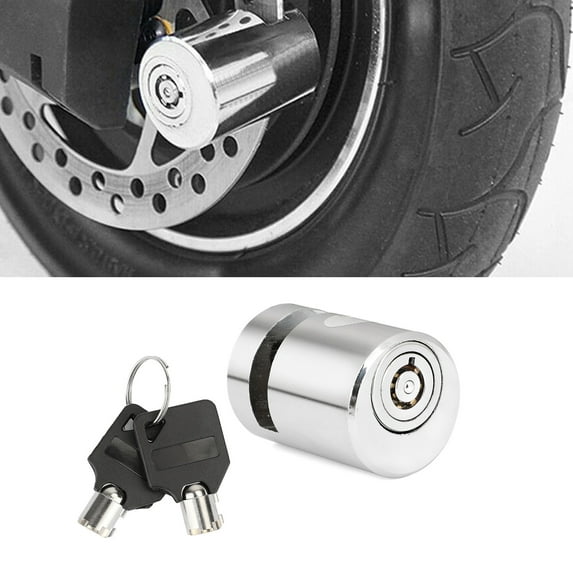 MotorGenic 1X Motorcycle Bicycle Bike Scooter SECURITY LOCK Portable Wheel Disc Brake Lock