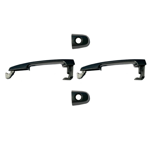 MotorKing Compatible with 01-13 Pontiac Vibe Scion tC xA xB xD Toyota Camry Corolla RAV4 Highlander Matrix Prius Solara Yaris 1E3 Phantom Gray Pearl Front 2PCS Outside Door Handle