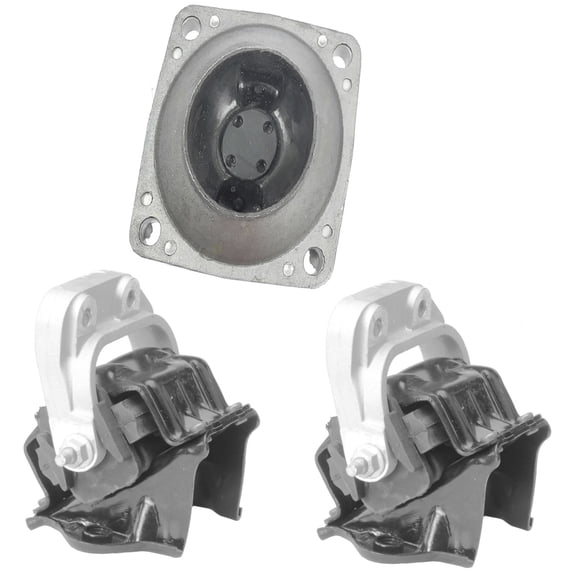 MotorKing Compatible with 05-10 Chrysler 300 Dodge Charger 5.7L 6.1L A5885x2 A5388 Engine Motor and Automatic Transmission Mount Set 3PCS 2005 2006 2007 2008 2009 2010