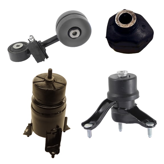 MotorKing Compatible with 06-07 Toyota Highlander 3.3L 4WD EXC. Hybrid A4205 A4207 A4262 A62080 Engine Motor and Transmission Mount Polyurethane Set of 4PCS 2006 2007