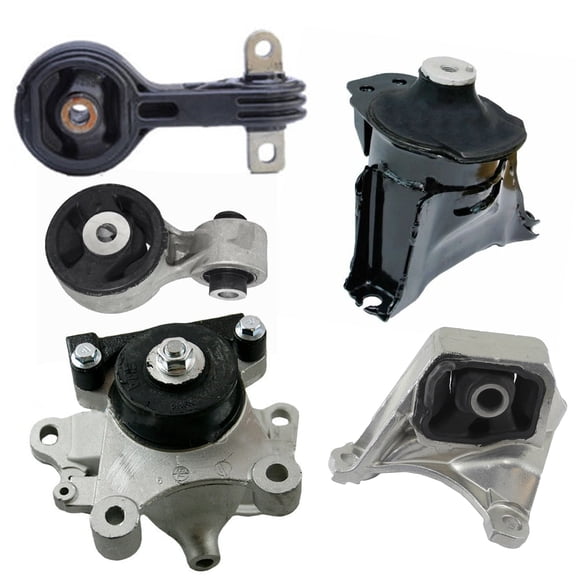 MotorKing Compatible with 06-11 Acura CSX 2.0L MK199 A4549 A4588 A4589 A4586 Engine Motor and Transmission Mount without Bracket Set 5PCS 2006 2007 2008 2009 2010 2011