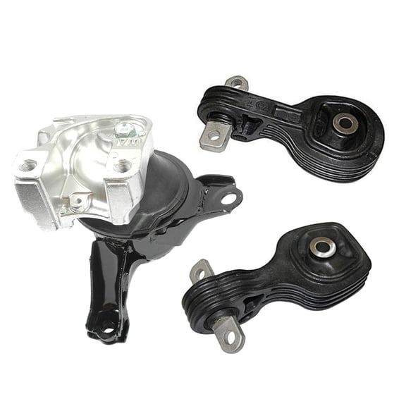 MotorKing Compatible with 12-14 Honda CR-V 2.4L A65053 A65052 A65070 Front Right Torque Strut Lower Upper Engine Motor Mount Set of 3PCS 2012 2013 2014