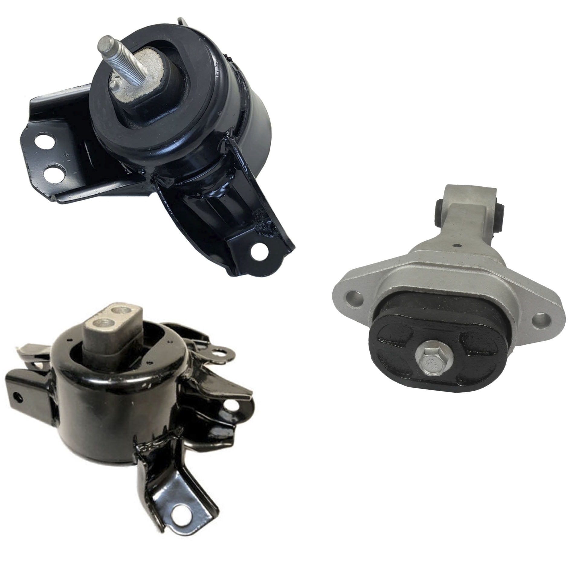 MotorKing Compatible with 14-19 Kia Soul 1.6L 2.0L A71067 A71065 A71093 Engine Motor and Automatic Transmission Mount Set 3PCS 2014 2015 2016 2017 2018 2019