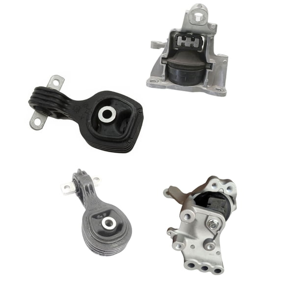 MotorKing Compatible with 17-19 Honda CR-V 1.5L 2.4L 10101 10093 10064 9798 Engine Motor and Automatic Transmission Mount with Bracket Set 4PCS 2017 2018 2019