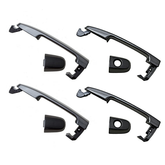 MotorKing Compatible with 2001-2013 Pontiac Vibe Scion tC xA xB xD Toyota Camry Corolla RAV4 Highlander Matrix Prius Solara Yaris 1G3 Magnetic Gray Metallic Outside Door Handle Set of 4PCS