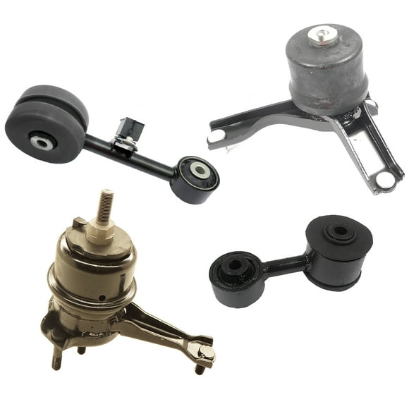 MotorKing Compatible with 2002-2003 Toyota Solara 2.4L A4226 A62016 A65052 A62066 Torque Strut Front and Torque Strut Rear and Front Right Engine Motor and Transmission Mount Polyurethane Set 4PCS