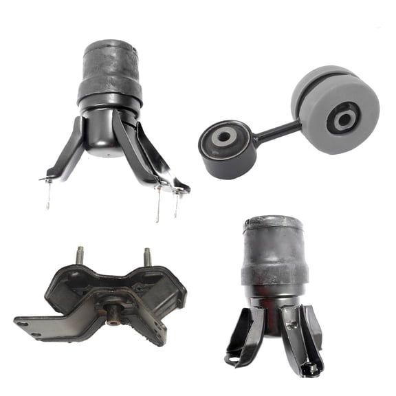 MotorKing Compatible with 97-01 Toyota Camry Solara 2.2L A7238 A7241 A7219 A6256 Engine Motor and Automatic Transmission Mount Polyurethane Set of 4PCS 1997 1998 1999 2000 2001