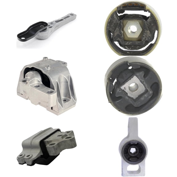 MotorKing Compatible with Audi 08-15 TT TTS 2.0L A6978x2 A4925 A6929 A6966 A6960HY A4909 Engine Motor, Transmission and Torque Strut Mount Set 7PCS 2008 2009 2010 2011 2012 2013 2014 2015