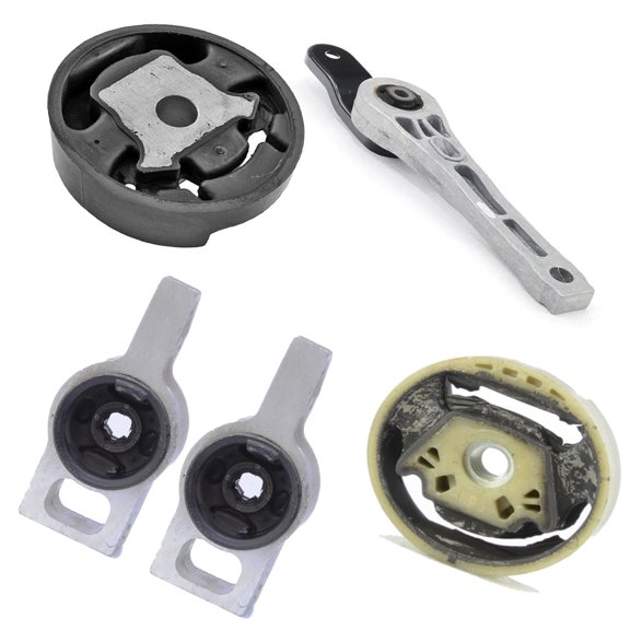 MotorKing Compatible with Audi TT 2010-2013 2.0L A4925 A4909 A6966 A6978x2 Engine Motor and Torque Strut Mount for Automatic Transmission Set 5PCS 2010 2011 2012 2013