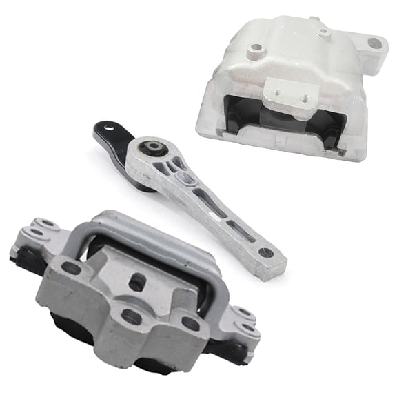 MotorKing Compatible with Audi TT, TT Quattro, TTS Quattro 2008-2015 2.0L A4909 A4917 A6929 Engine Motor, Transmission and Torque Strut Mount Set 3PCS
