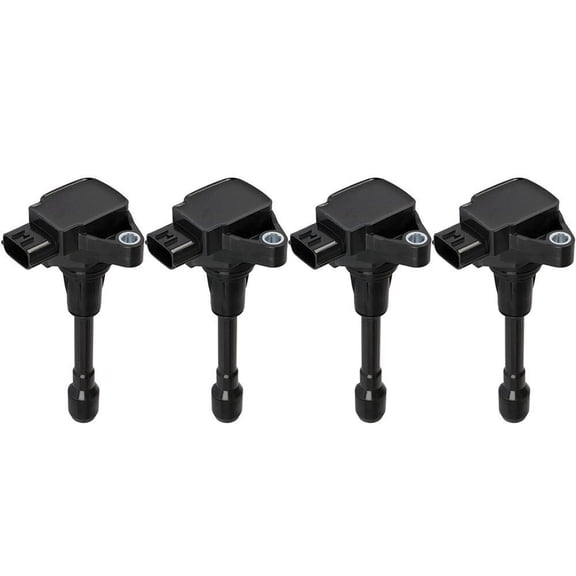 MotorKing Compatible with Infiniti Nissan 11-21 QX56 QX80 Armad 5.6L Rear Right Passenger Side UF677 Ignition Coil Set 4PCS 2011 2012 2013 2014 2015 2016 2017 2018 2019 2020 2021