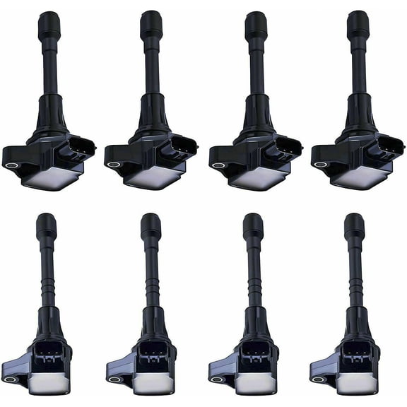 MotorKing Compatible with Infiniti Nissan 11-21 QX56 QX80 Armad 5.6L UF677 UF650 Ignition Coil Set 8PCS 2011 2012 2013 2014 2015 2016 2017 2018 2019 2020 2021