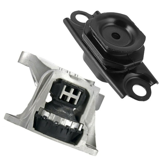 MotorKing Compatible with Nissan 17-22 Kicks Versa 1.6L 10129 10130 Right Hydraulic Engine Motor and Left Automatic Transmission Mount Set 2PCS 2017 2018 2019 2020 2021 2022