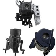 MotorKing Compatible with Toyota 18-22 Camry 2.5L 10131 10134 10140 Front, Rear and Right Hydraulic Engine Motor Mount Set 3PCS 2018 2019 2020 2021 2022