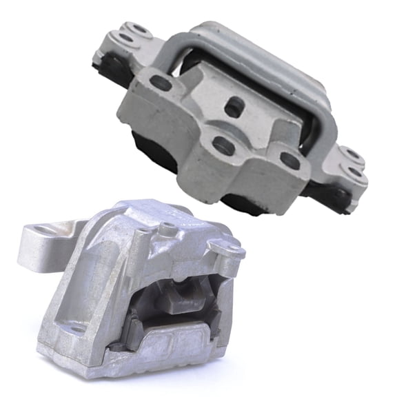MotorKing Compatible with Volkswagen CC, Passat CC 09-17 3.6L A4905 A4917 Right Engine Motor and Left Transmission Mount Set 2PCS 2009 2010 2011 2012 2013 2014 2015 2016 2017