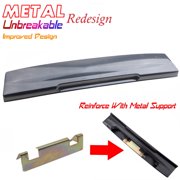 MotorKing Compatible with 02-05 Ford Explorer Carbon Fiber Rear Tailgate License Plate Shield Handle Metal Bracket 2002 2003 2004 2005