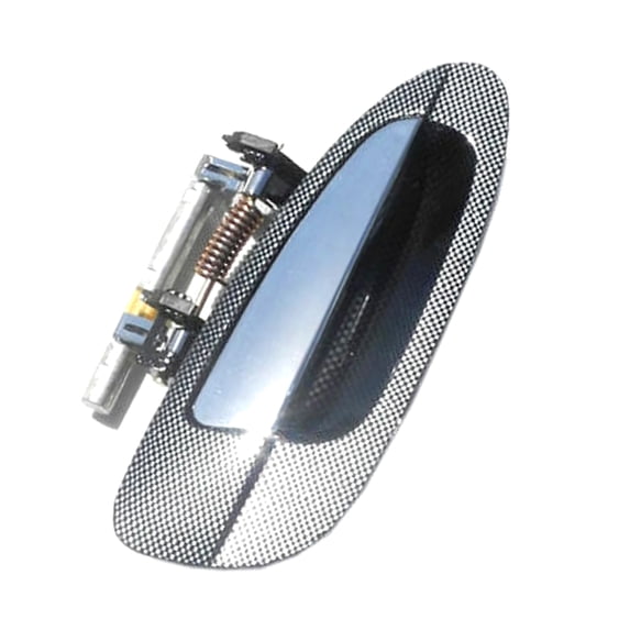 MotorKing Compatible with 02-06 Nissan Altima Rear Right Passenger Side Outside Door Handle Lid Racing Carbon Fiber 2002 2003 2004 2005 2006