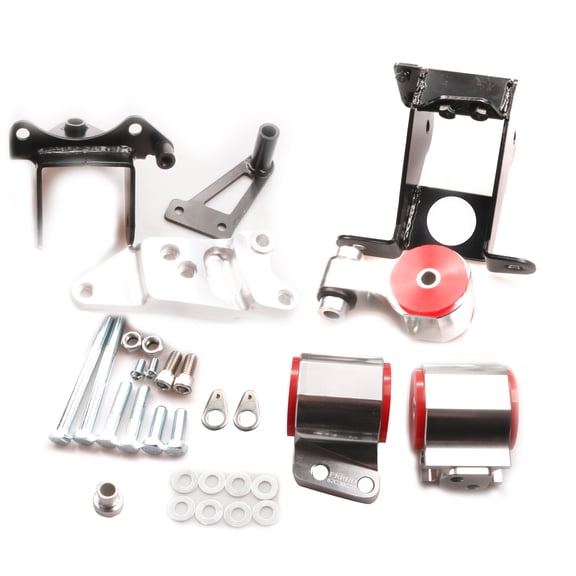 MotorKing Compatible with 06-11 Honda Civic Acura CSX Si K20 K24 FA FG Billet Aluminum Engine Motor Mount Swap 2006 2007 2008 2009 2010 2011