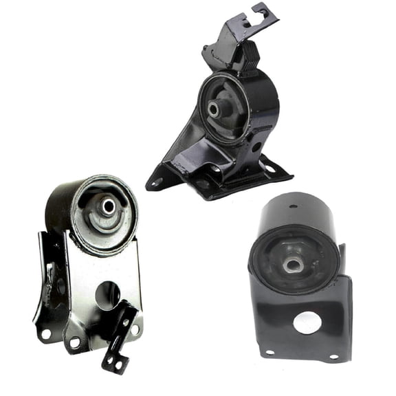 MotorKing Compatible with 2002 Nissan Maxima 3.5L A4359 A7304 A7338 Rear, Right Engine Motor and Left Automatic Transmission Mount Set 3PCS
