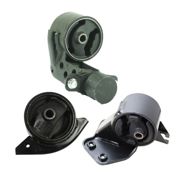 MotorKing Compatible with 97-99 Hyundai Accent 1.5L SOHC A6110 A6129 A6154 Engine Motor and Manual Transmission Mount Set of 3PCS 1997 1998 1999