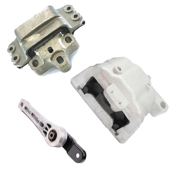 MotorKing Compatible with Audi Volkswagen 2008-2017 TT TTS Quattro CC Passat 2.0L A4909 A6929 A6960HY Engine Motor and Transmission Mount Set 3PCS