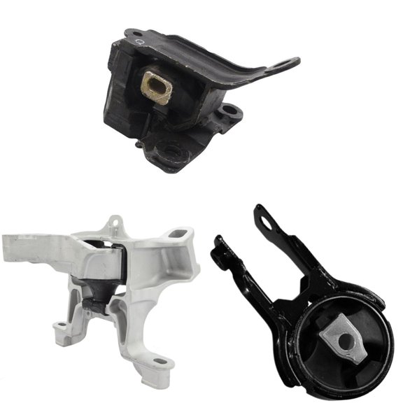 MotorKing Compatible with Mazda 16-18 2.0L Set 3PCS Right Engine Motor, Left Automatic Transmission and Rear Lower Torque Strut Mount 2016 2017 2018