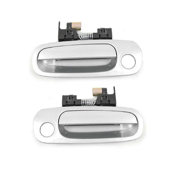 MotorKing Front Left and Right Pair Outside Door Handle Set of 2PCS Compatible with 98-02 Toyota Corolla 1C4 Silver Opal Metallic 1998 1999 2000 2001 2002