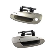MotorKing Front Pair Set 2PCS Outside Door Handle Compatible with 02-06 Nissan Altima C12 Coral Sand Metallic 2002 2003 2004 2005 2006