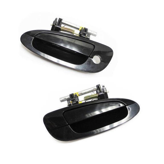 MotorKing Front Pair Set 2PCS Outside Door Handle Compatible with 02-06 Nissan Altima Non-Painted 2002 2003 2004 2005 2006