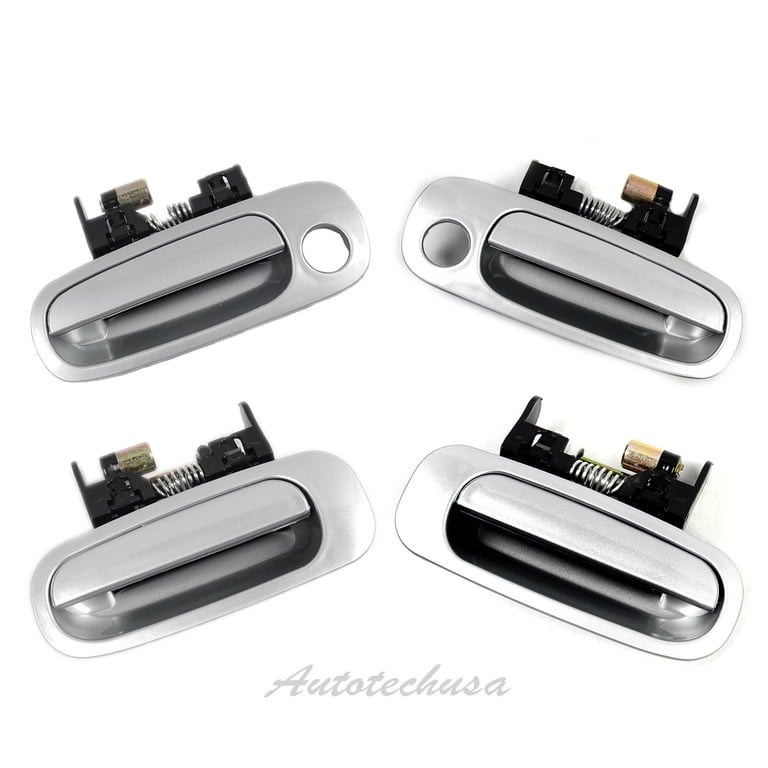 Silver Exterior Door Handle - Front Left For 1998-2002 Toyota Corolla (OEM 69220-02030)