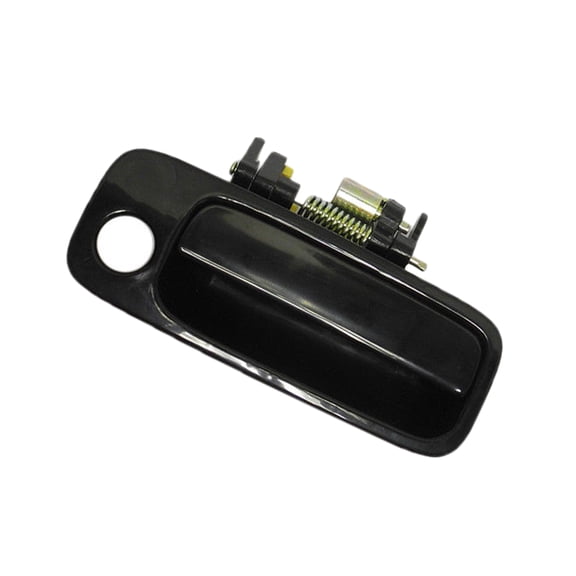 MotorKing Front Right Passenger Side Exterior Outside Door Handle Compatible with 97-01 Toyota Camry Non Painted Black 1997 1998 1999 2000 2001