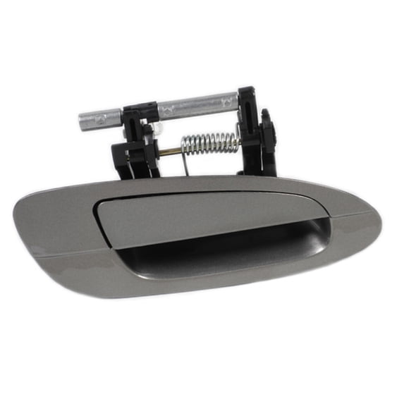 MotorKing Front Right Passenger Side Outside Door Handle Compatible with 02-06 Nissan Altima KY2 Polished Pewter Metallic 2002 2003 2004 2005 2006