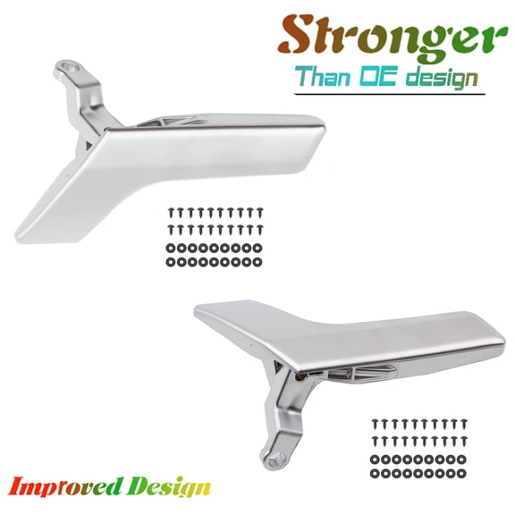 MotorKing Left and Right Inside Interior Door Handle Repair Kit Compatible with 08-14 Mercedes-Benz C-CLASS W204 X204 Pair Set of 2PCS Matte Silver 2008 2009 2010 2011 2012 2013 2014