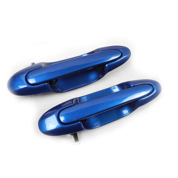 MotorKing Rear Left and Right Exterior Outside Door Handle Pair Set of 2pcs Compatible with 01-05 Mazda MPV 24A Starry Blue 2001 2002 2003 2004 2005