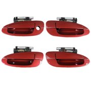 MotorKing Set 4PCS Outside Door Handle Compatible with 02-06 Nissan Altima AX3 Nouveau Ruby Mica 2002 2003 2004 2005 2006