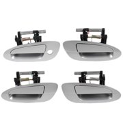 MotorKing Set 4PCS Outside Door Handle Compatible with 02-06 Nissan Altima KY1 Light Silver Metallic 2002 2003 2004 2005 2006