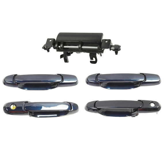 MotorKing Set of 5PCS Outside Tailgate Liftgate Exterior Door Handle Compatible with 98-03 Toyota Sienna Stratosphere Mica 8Q0 1998 1999 2000 2001 2002 2003