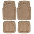 thumbnail image 1 of MotorTrend FlexTough Tortoise, Heavy-Duty Rubber Floor Mats for All Weather Protection, Deep Dish, Black, 1 of 12