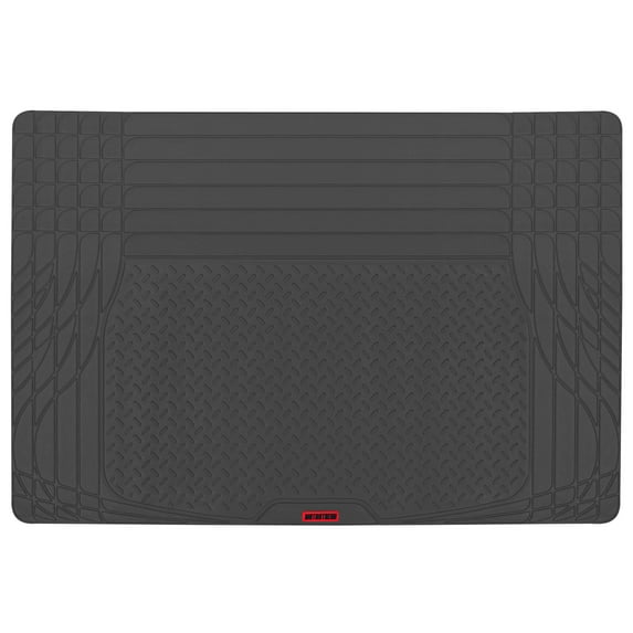MotorTrend FlexTough TrunkShield Car Mat for Back of SUV, Sedan & Coupe Trunk Cargo Liner Cover, All Weather Heavy Duty Protection, Universal Trim-To-Fit, 47.5" x 32.2"in