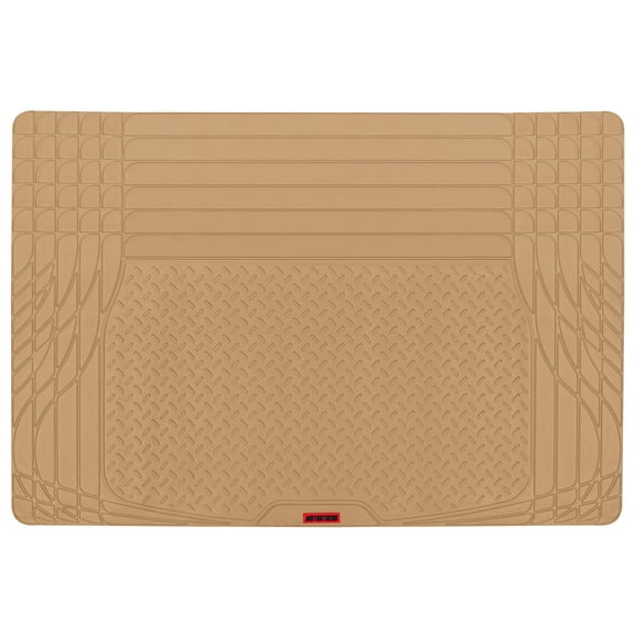 MotorTrend FlexTough TrunkShield Car Mat for Back of SUV, Sedan & Coupe Trunk Cargo Liner Cover, All Weather Heavy Duty Protection, Universal Trim-To-Fit, 47.5" x 32.2"in