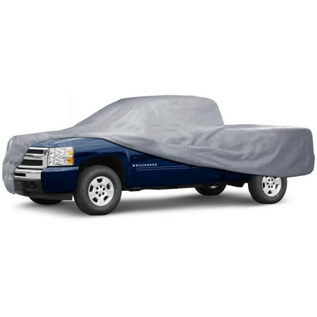 MotorTrend Pick Up Truck Car Cover, 3 Layers, Outdoor Tough, Waterproof, Small