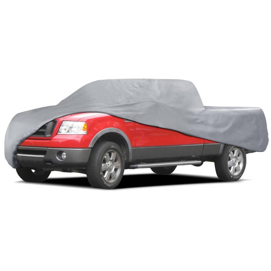 MotorTrend Pick Up Truck Car Cover, 3 Layers, Outdoor Tough, Waterproof, Small