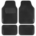 thumbnail image 1 of MotorTrend SpeedSeries Carpet Car Floor Mats Set - Universal Fit for Cars, Trucks, SUVs, Vans - Set of 4, Black Car Mats Car Carpet Mats, 1 of 7