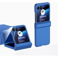 thumbnail image 1 of for Motorala Moto Razr Plus 2023 Case with Hinge Protection & Back Screen Protector, Moto Razr+ 2023 Flip Phone Case Hard PC Shell Slim Durable Protective for Moto Razr Plus (2023) (Blue), 1 of 12